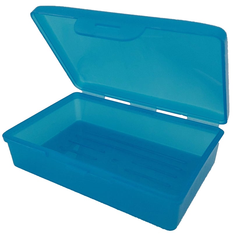 American Comb: Soap Box 1 Ct Aqua - Made in The USA - Soapbox with Hinged Lid and Secure Latch - Image 2